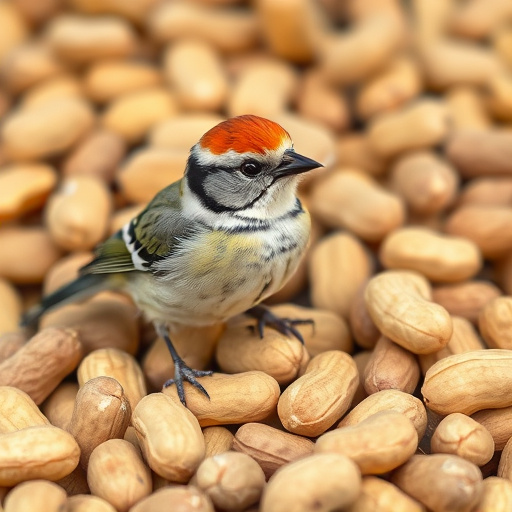 Discount sign above bird food shelf