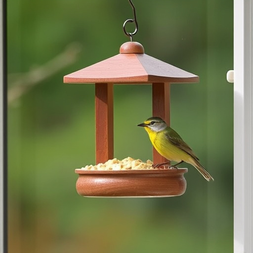 Easy-to-clean window bird feeder design