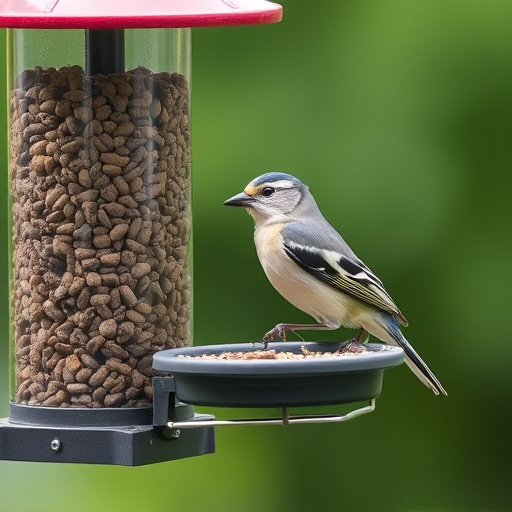 Enclosed seed feeder with drip tray