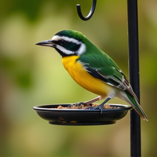 Enclosed seed feeder with drip tray