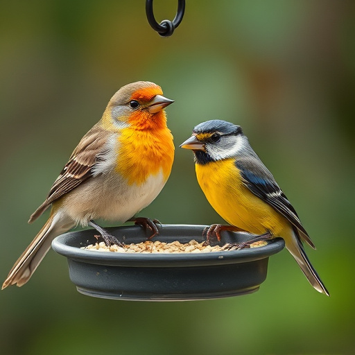 Enclosed seed feeder with drip tray