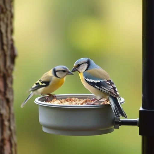 Enclosed seed feeder with drip tray