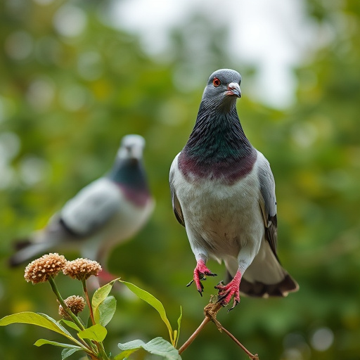 Feeder design deterring pigeons effectively