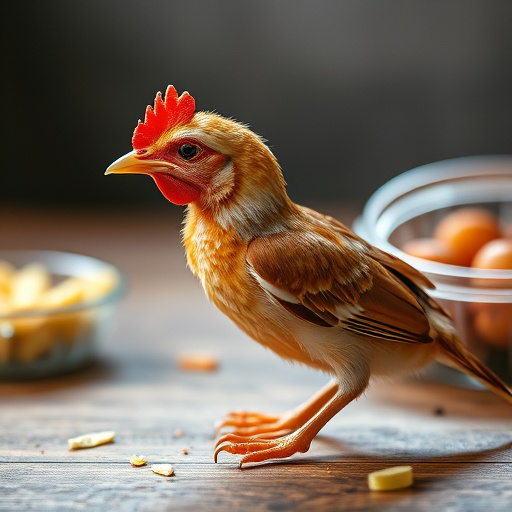 Feeding soft mealworms to fledgling