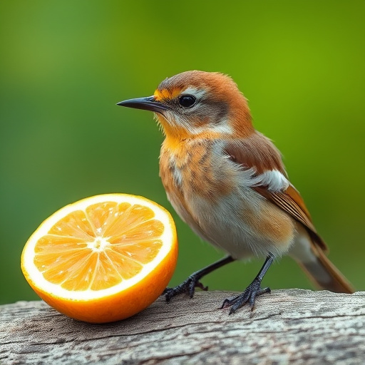 Feeding soft mealworms to fledgling
