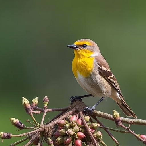 Feeding station with small bird silhouettes