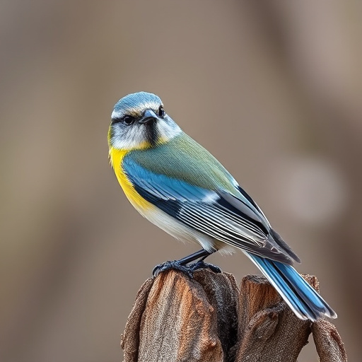Finch perched beside berry-flavoured suet