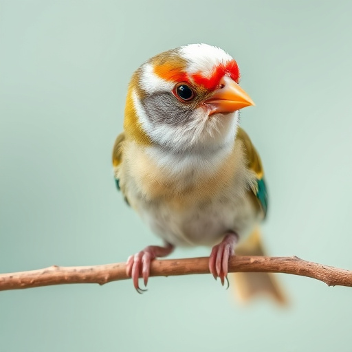 Fledgling bird perched, awaiting food