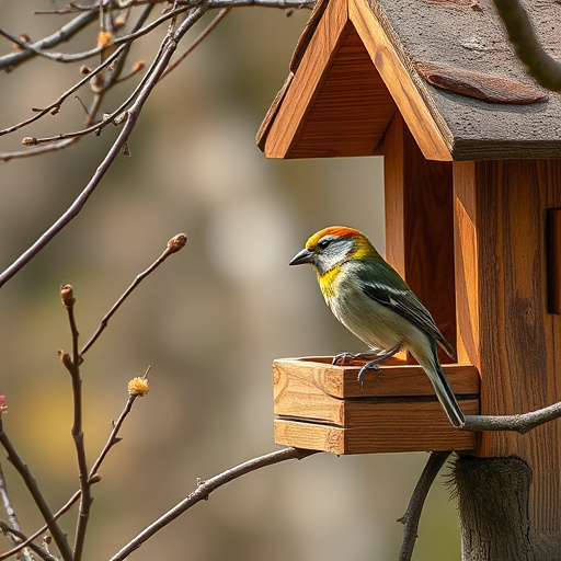 Fresh berries on garden bird feeder
