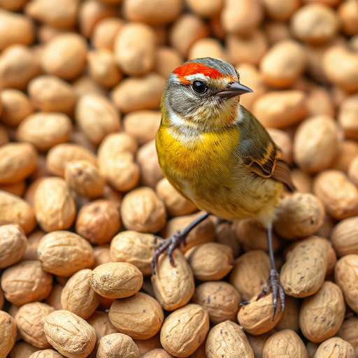 Fresh whole peanuts for wild birds