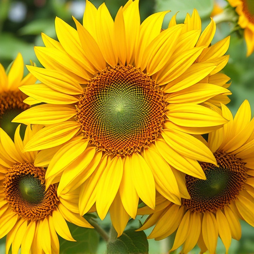 Garden bird feeder filled with sunflower hearts