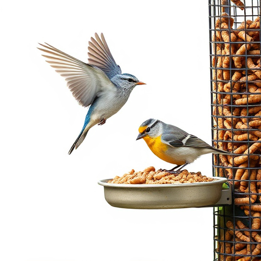 Attract Wild Birds with Caged Mealworm Feeder Solution