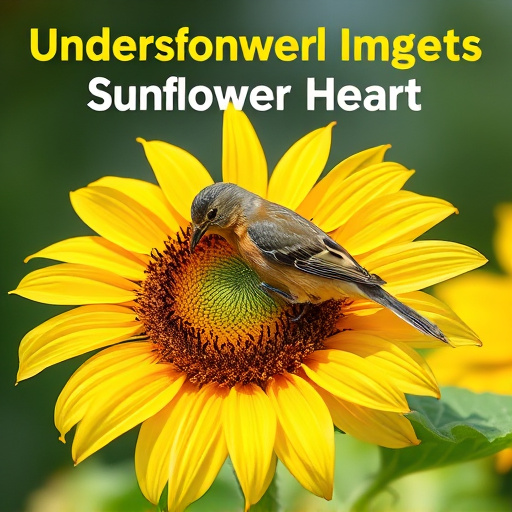 Garden bird table with sunflower seeds
