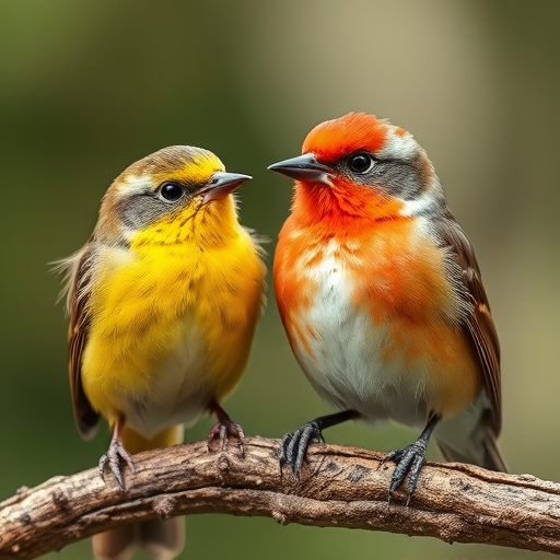 Garden birds feeding on seed mix