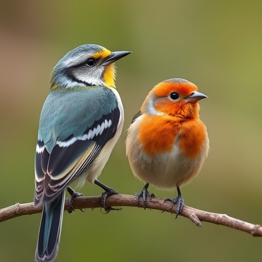 Garden birds near bulk seed bag