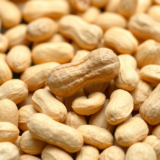 Garden feeder filled with bird peanuts