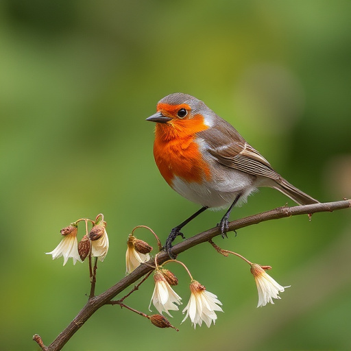 Garden feeder filled with robin-friendly mix