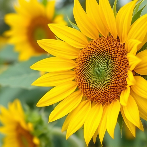 Garden feeder filled with sunflower hearts