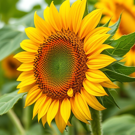 Garden feeder filled with sunflower hearts