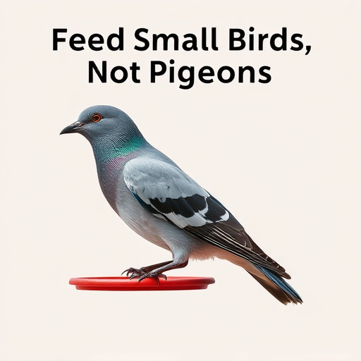 Feed Small Birds, Not Pigeons: Natural Feeder Choices