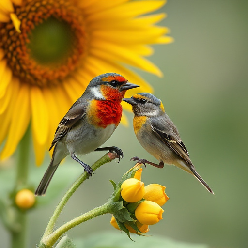 Garden feeding station filled with sunflower hearts