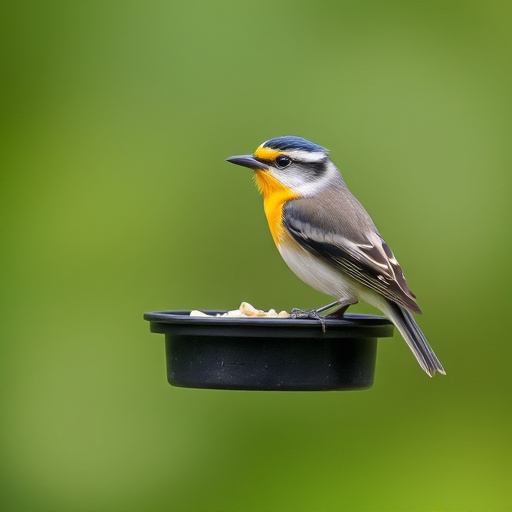 Green metal feeder holding multiple fat balls