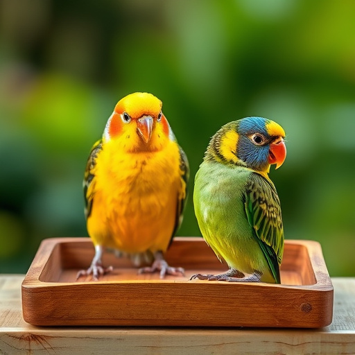 Ground feeder under tree with mixed birds