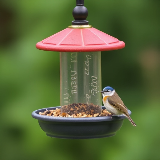Ground feeder under tree with mixed birds