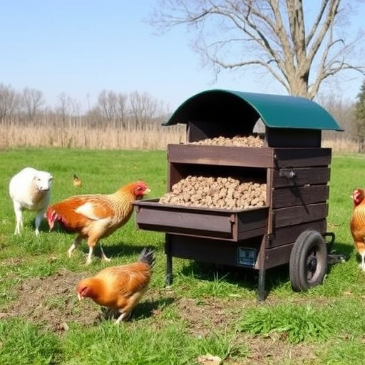 Ground feeder with protective mesh cover