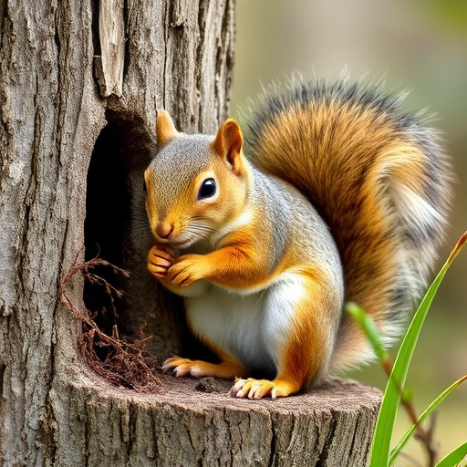 Hanging bird feeder with squirrel guard