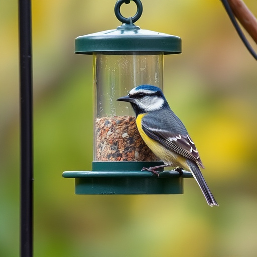 Hanging feeder with waste-catching tray