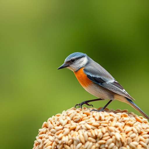 Healthy bird seed without wheat content