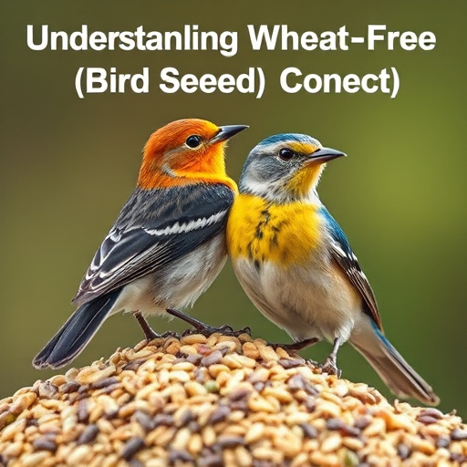 Healthy bird seed without wheat content