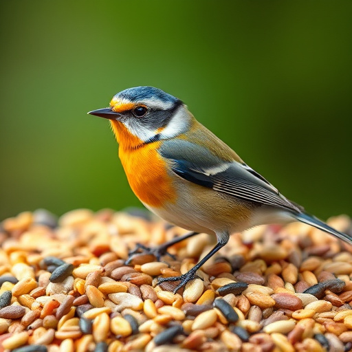 High-quality mixed seeds spilling from bag