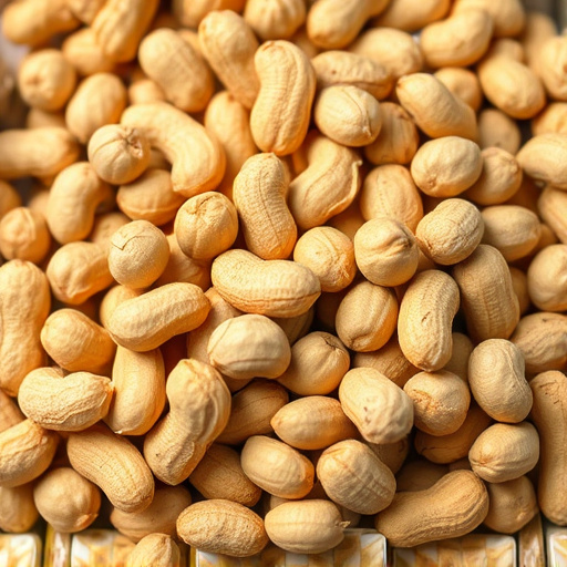 Large sack of peanuts with price tag