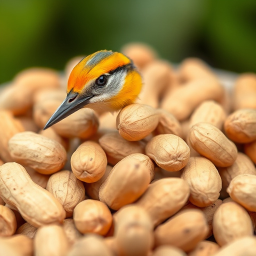 Large sack of peanuts with price tag
