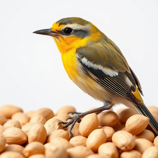 Large sack of peanuts with price tag