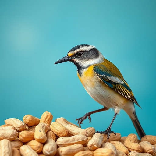 Large sack of peanuts with price tag