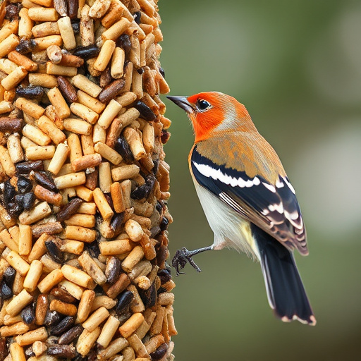 Large sacks of bird suet pellets