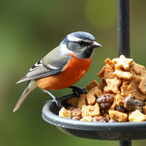Large sacks of bird suet pellets