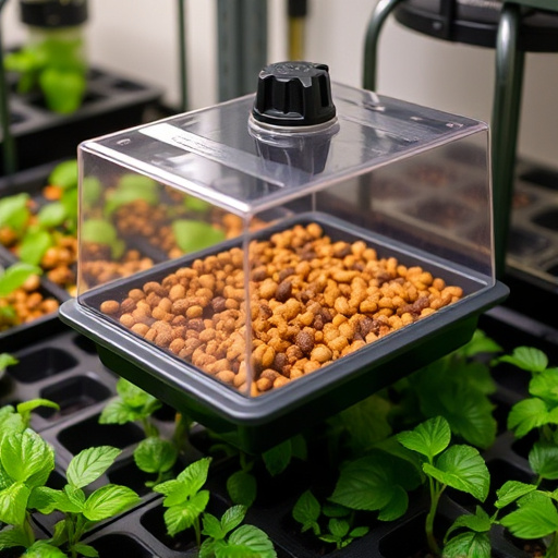 Lightweight feeder with open access tray