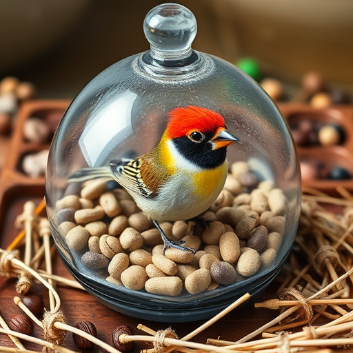 Low platform feeder with scattered seed mix
