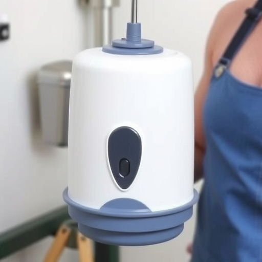 Mess-free tube feeder in garden setting