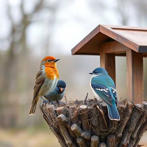 Metal bird bath with multiple birds