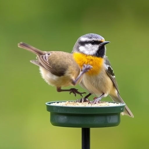 Minimalist feeding station for small birds