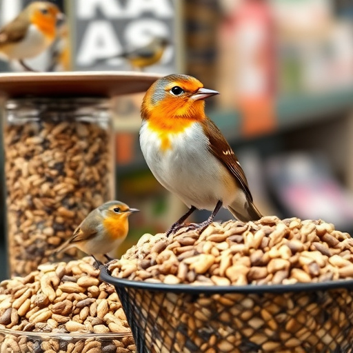 Mobile phone browsing bird seed deals