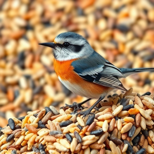 Mobile phone browsing bird seed deals
