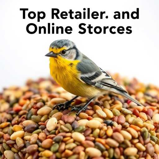 Mobile phone browsing bird seed deals