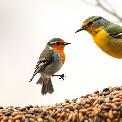 Mobile phone browsing bird seed deals