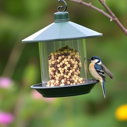 Multiple birds perched on suet feeder